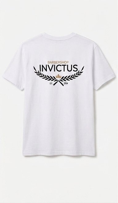 T-Shirt Invictus Branca Trás