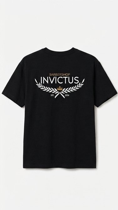 T-Shirt Invictus Preta Trás